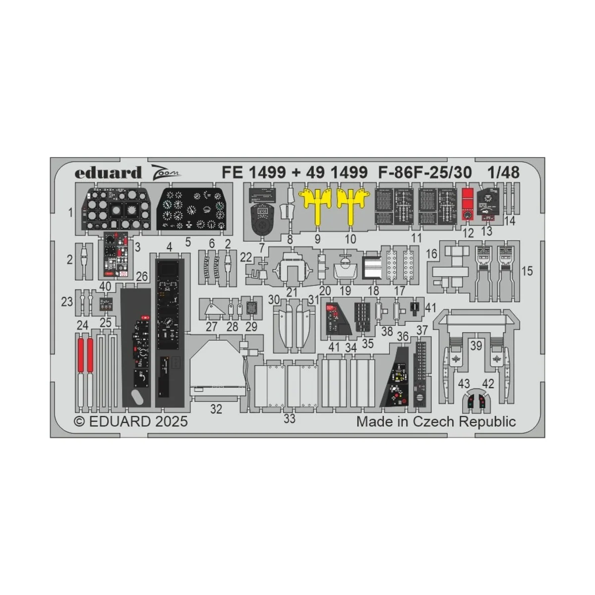 F-86F-25/30 AIRFIX, 1/48 - Eduard Accessories BIG49445 F-86F-25/30 AIRFIX, 1/48 - Eduard Accessories BIG49445