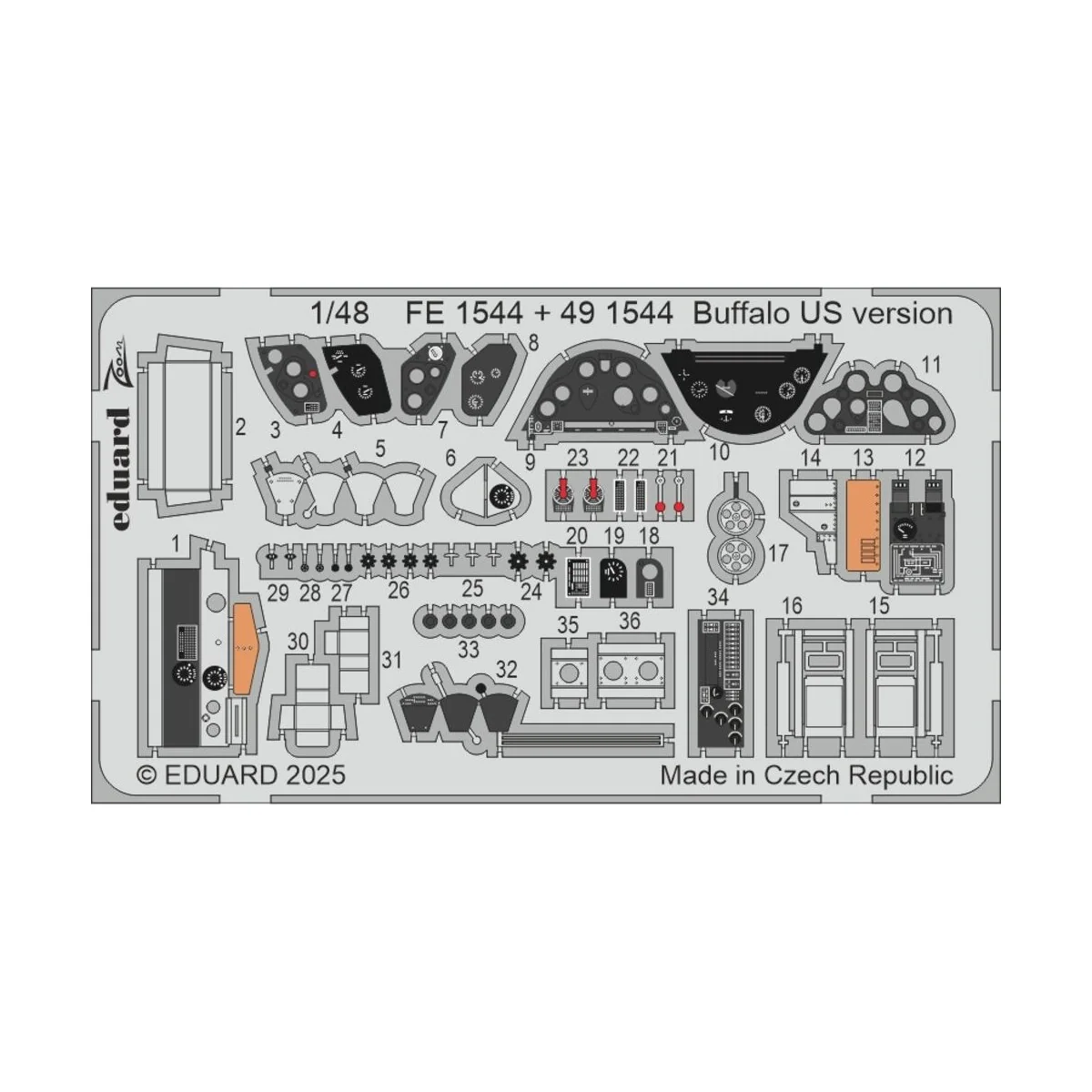 Buffalo US version for Tamiya, 1/48 - Eduard Accessories BIG49462
