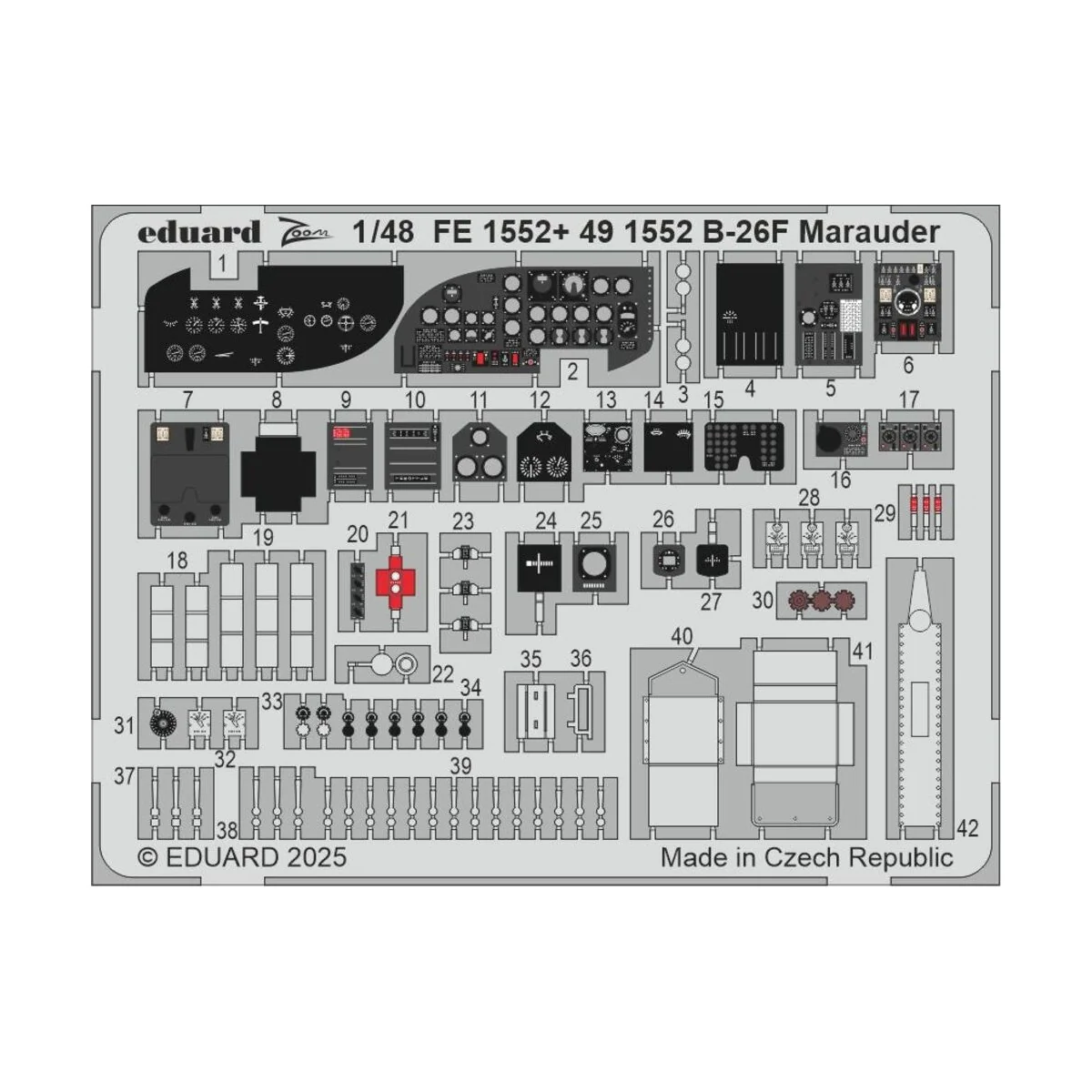 B-26F Marauder PART I for ICM - Eduard Accessories BIG49464
