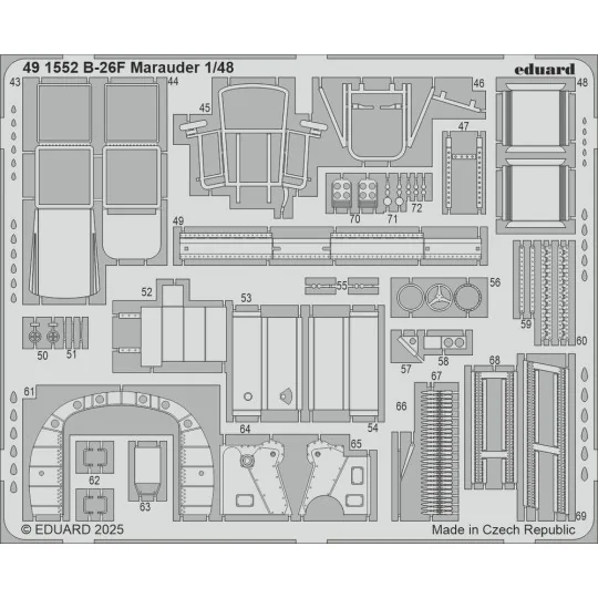 B-26F Marauder PART I for ICM, 1/48 - Eduard Accessories BIG49464 B-26F Marauder PART I for ICM, 1/48 - Eduard Accessories BIG49464