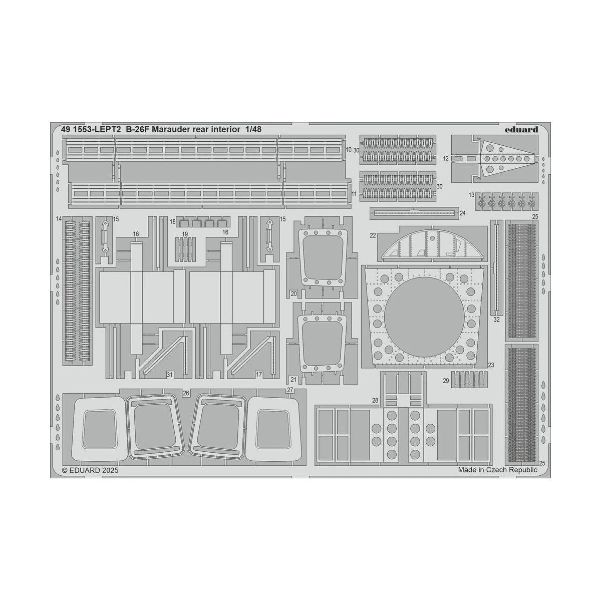 B-26F Marauder PART II for ICM, 1/48 - Eduard Accessories BIG49465 B-26F Marauder PART II for ICM, 1/48 - Eduard Accessories BIG49465