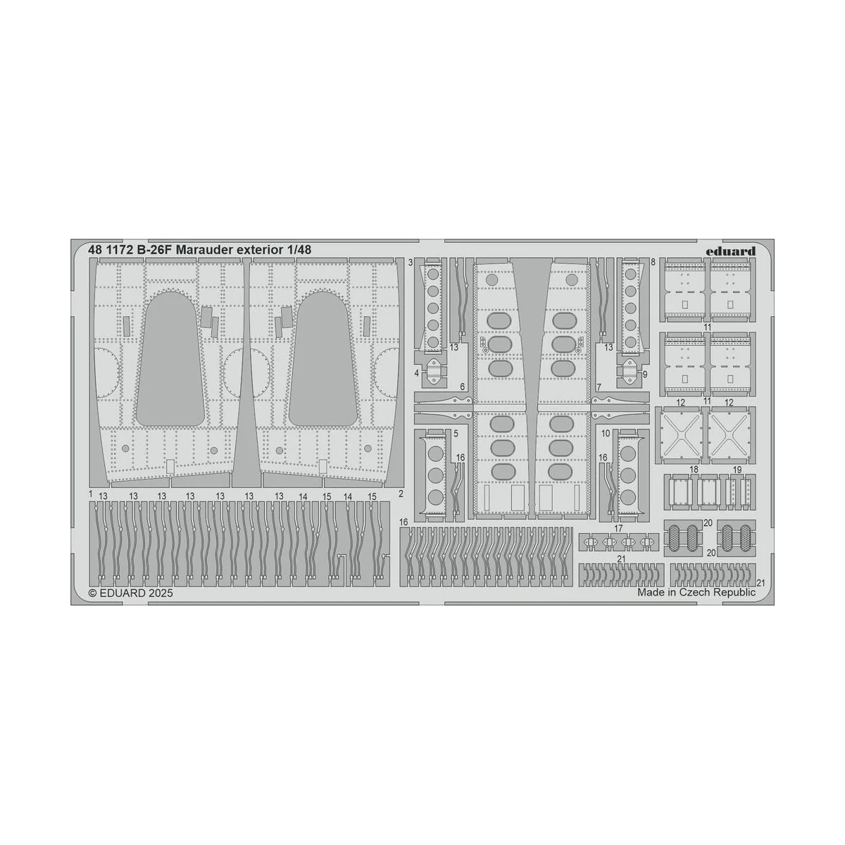 B-26F Marauder PART II for ICM, 1/48 - Eduard Accessories BIG49465 B-26F Marauder PART II for ICM, 1/48 - Eduard Accessories BIG49465
