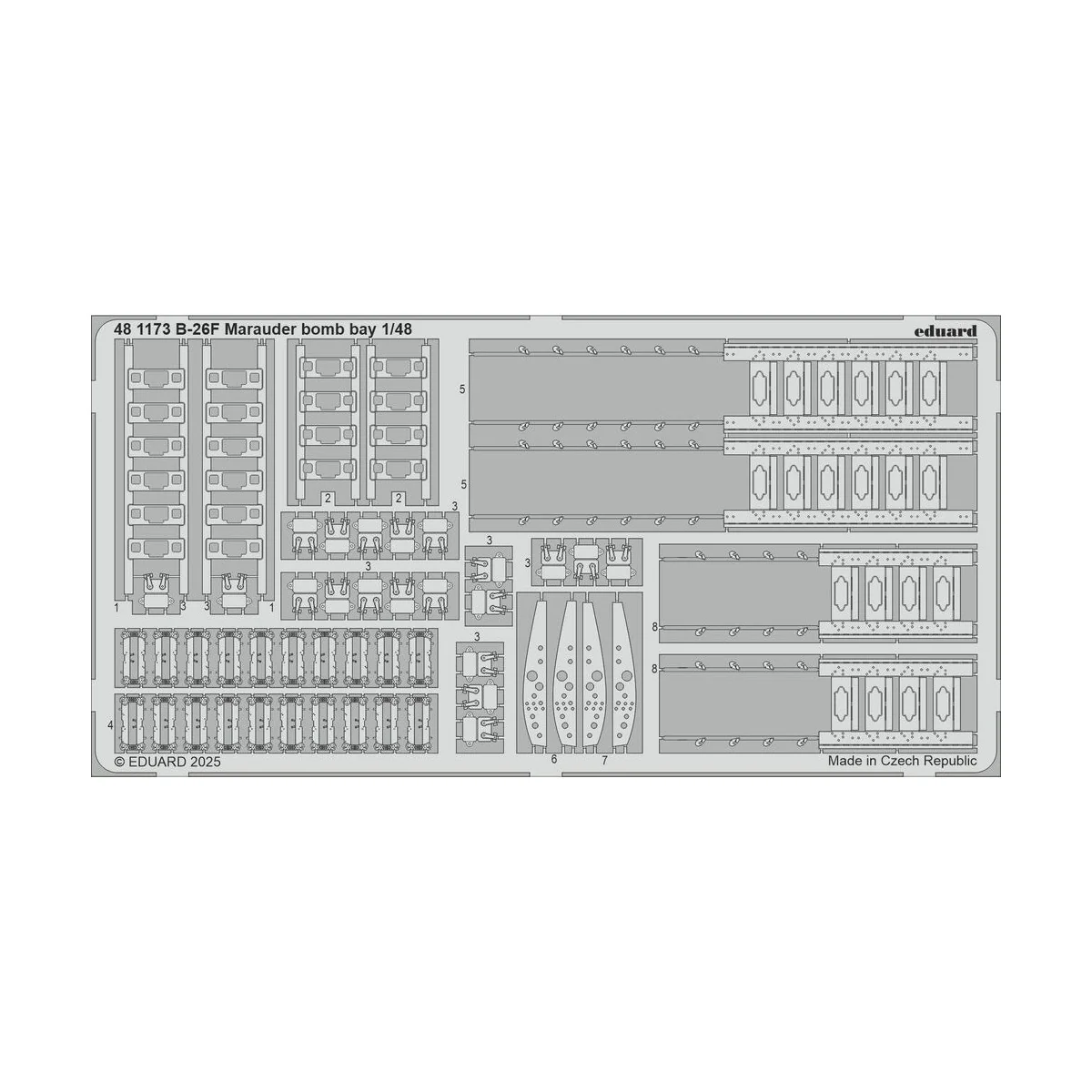 B-26F Marauder PART II for ICM, 1/48 - Eduard Accessories BIG49465 B-26F Marauder PART II for ICM, 1/48 - Eduard Accessories BIG49465