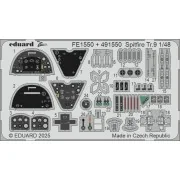 Spitfire Tr.9 for Airfix, 1/48 - Eduard Accessories BIG49466