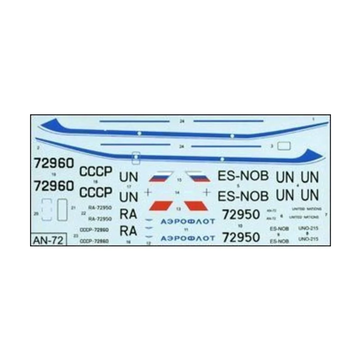 Antonov An-72, 1/144 - Amodel AMO1410 Antonov An-72, 1/144 - Amodel AMO1410