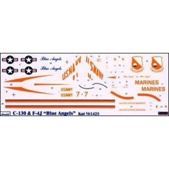 C-130 & F4J 'Blue Angel' Aerobatic team, 1/144 - Amodel AMO1425