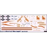 C-130 & F4J 'Blue Angel' Aerobatic team, 1/144 - Amodel AMO1425
