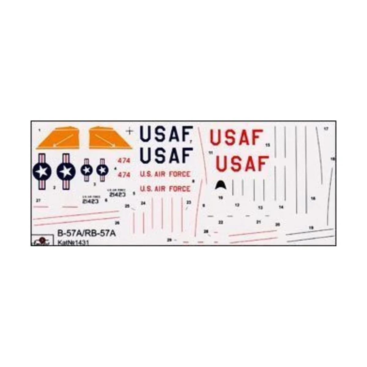 B-57A/ RB-57A Night intruder, 1/144 - Amodel AMO1431 B-57A/ RB-57A Night intruder, 1/144 - Amodel AMO1431
