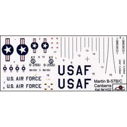 Martin B-57B/C, 1/144 - Amodel AMO1432 Martin B-57B/C, 1/144 - Amodel AMO1432