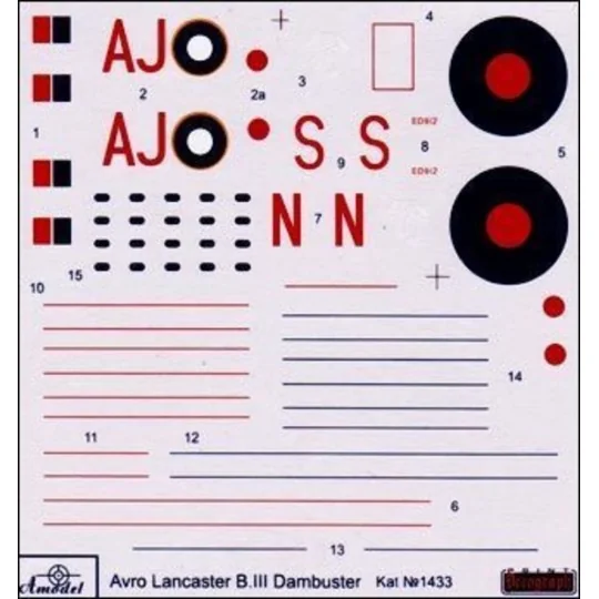 Avro Lancaster B.III Dambuster, 1/144 - Amodel AMO1433 Avro Lancaster B.III Dambuster, 1/144 - Amodel AMO1433