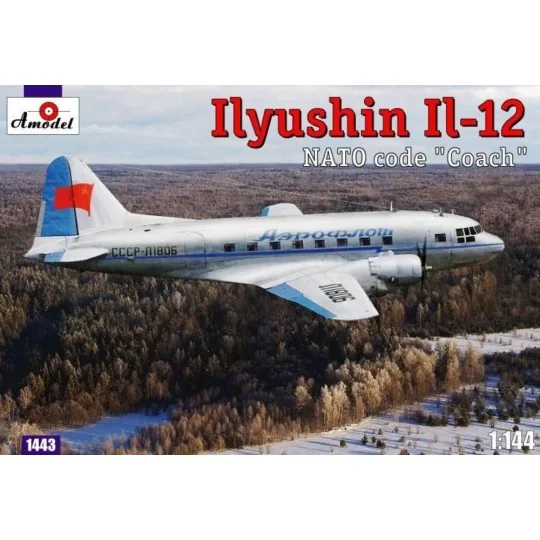 Ilyushin IL-12 'Coach' Soviet cargo air. - Amodel AMO1443