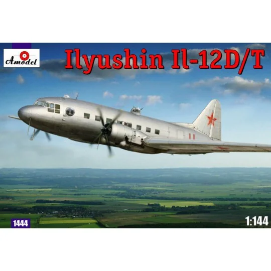 IIyushin IL-12D/T Sov.milit.transp.aircr, 1/144 - Amodel AMO1444 IIyushin IL-12D/T Sov.milit.transp.aircr, 1/144 - Amodel AMO1444