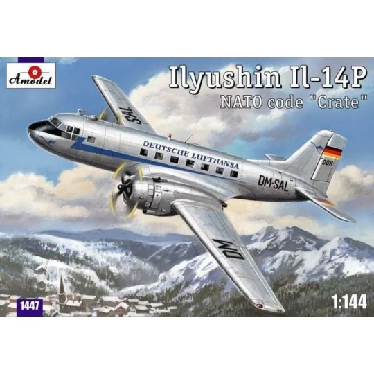 Ilyushin IL-14P DDR Lufthansa civil airc, 1/144 - Amodel AMO1447 Ilyushin IL-14P DDR Lufthansa civil airc, 1/144 - Amodel AMO1447