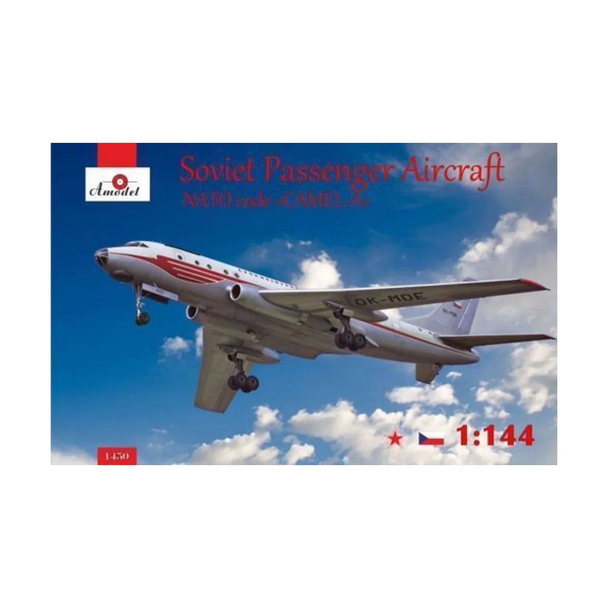 Tupolev Tu-104 airliner,Czechoslovakian - Amodel AMO1450