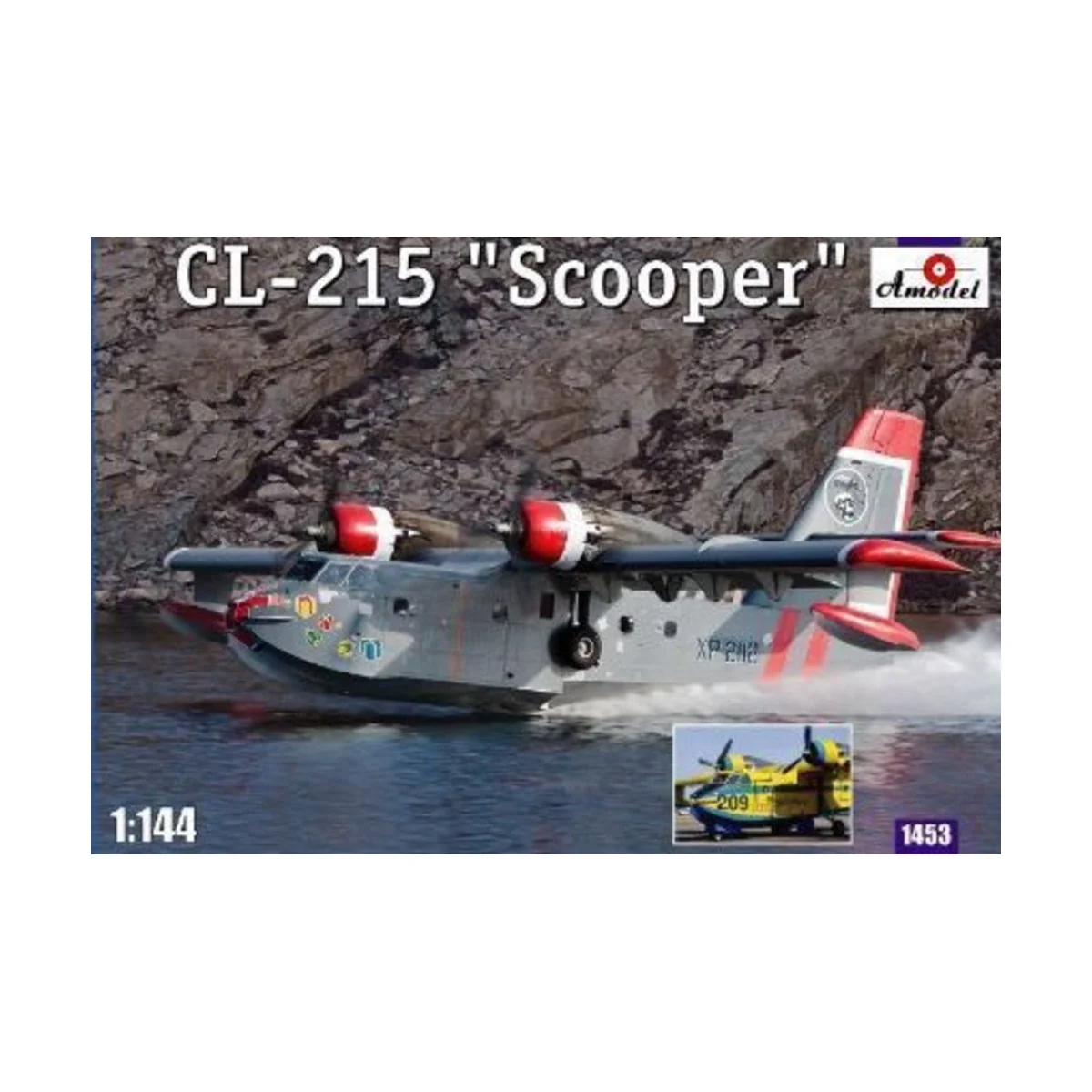 Canadair CL-215 Scooper, 1/144 - Amodel AMO1453 Canadair CL-215 Scooper, 1/144 - Amodel AMO1453