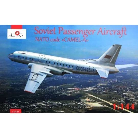 Tupolev Tu-104 airliner, Aeroflot, kit1, 1/144 - Amodel AMO1469