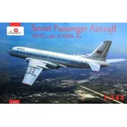 Tupolev Tu-104 airliner, Aeroflot, kit1, 1/144 - Amodel AMO1469
