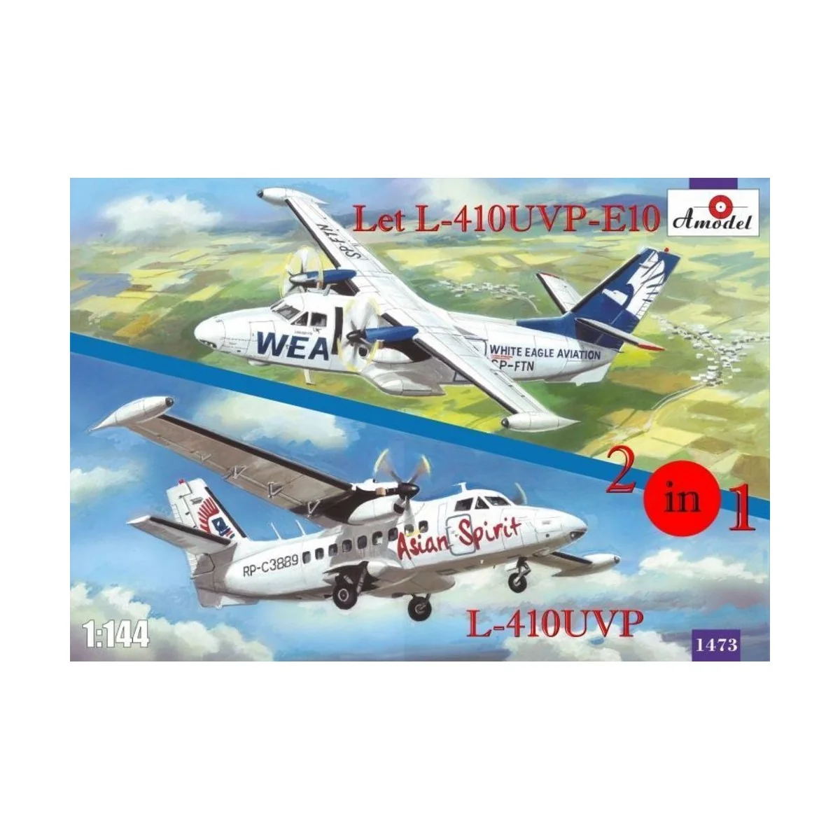 Let L-410UVP-E10 & L-410UVP aircraft(2ki - Amodel AMO1473