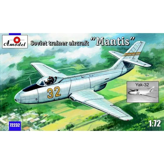 Yak-32 "Mantis" Soviet trainer aircraft, 1/72 - Amodel AMO72232 Yak-32 "Mantis" Soviet trainer aircraft, 1/72 - Amodel AMO72232