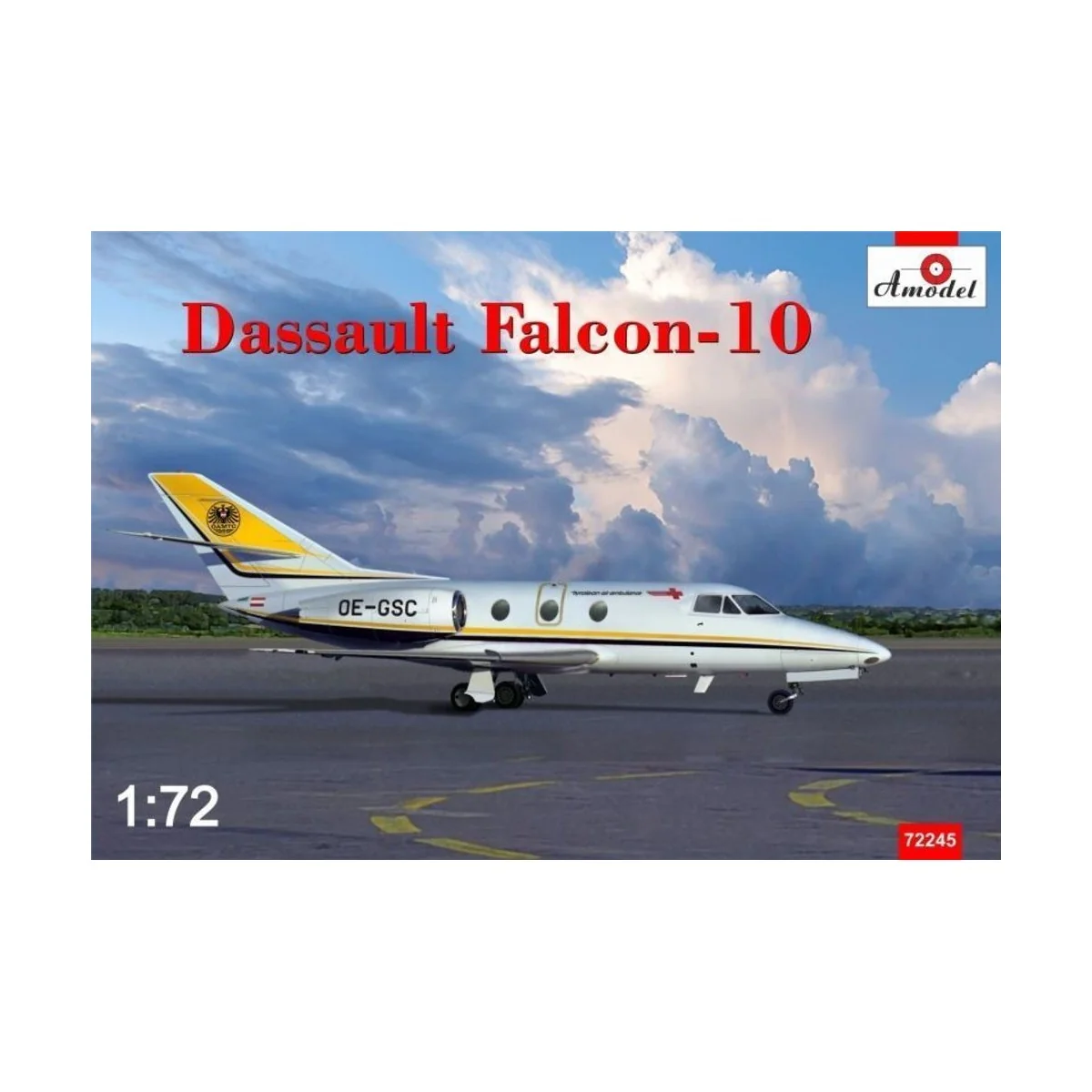 Dassult Falcon 10, 1/72 - Amodel AMO72245