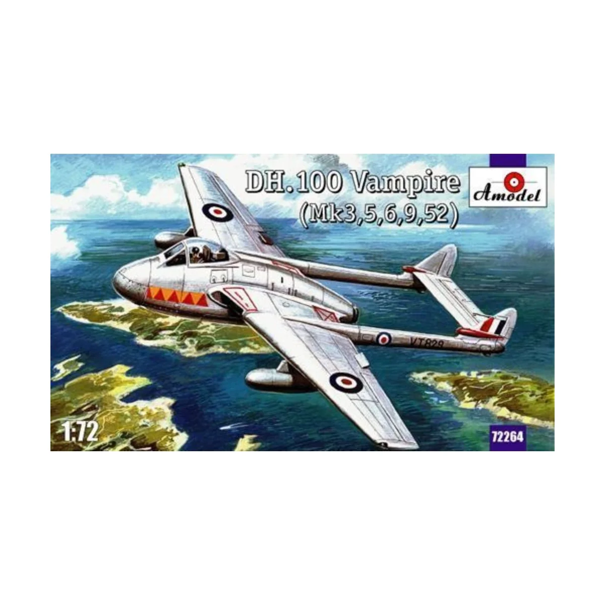 de Havilland DH.100 Vampire - Amodel AMO72264