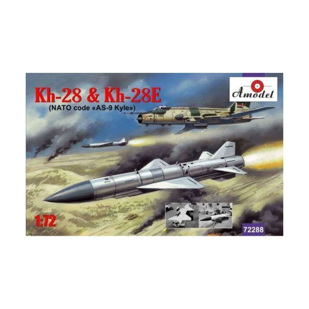 Kh-28 & Kh-28E rockets, 1/72 - Amodel AMO72288 Kh-28 & Kh-28E rockets, 1/72 - Amodel AMO72288