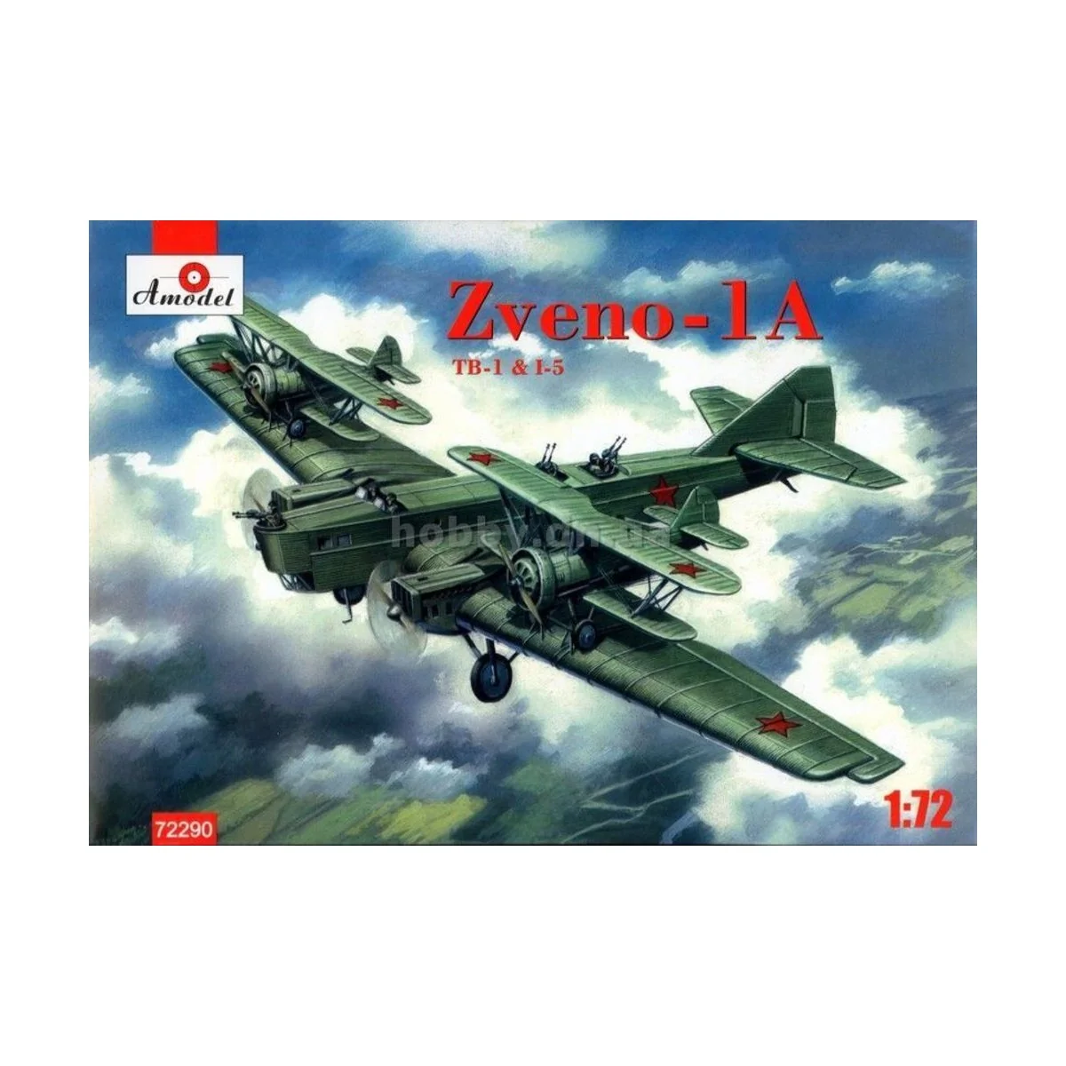 Zveno-1A TB-1 & I-5, 1/72 - Amodel AMO72290
