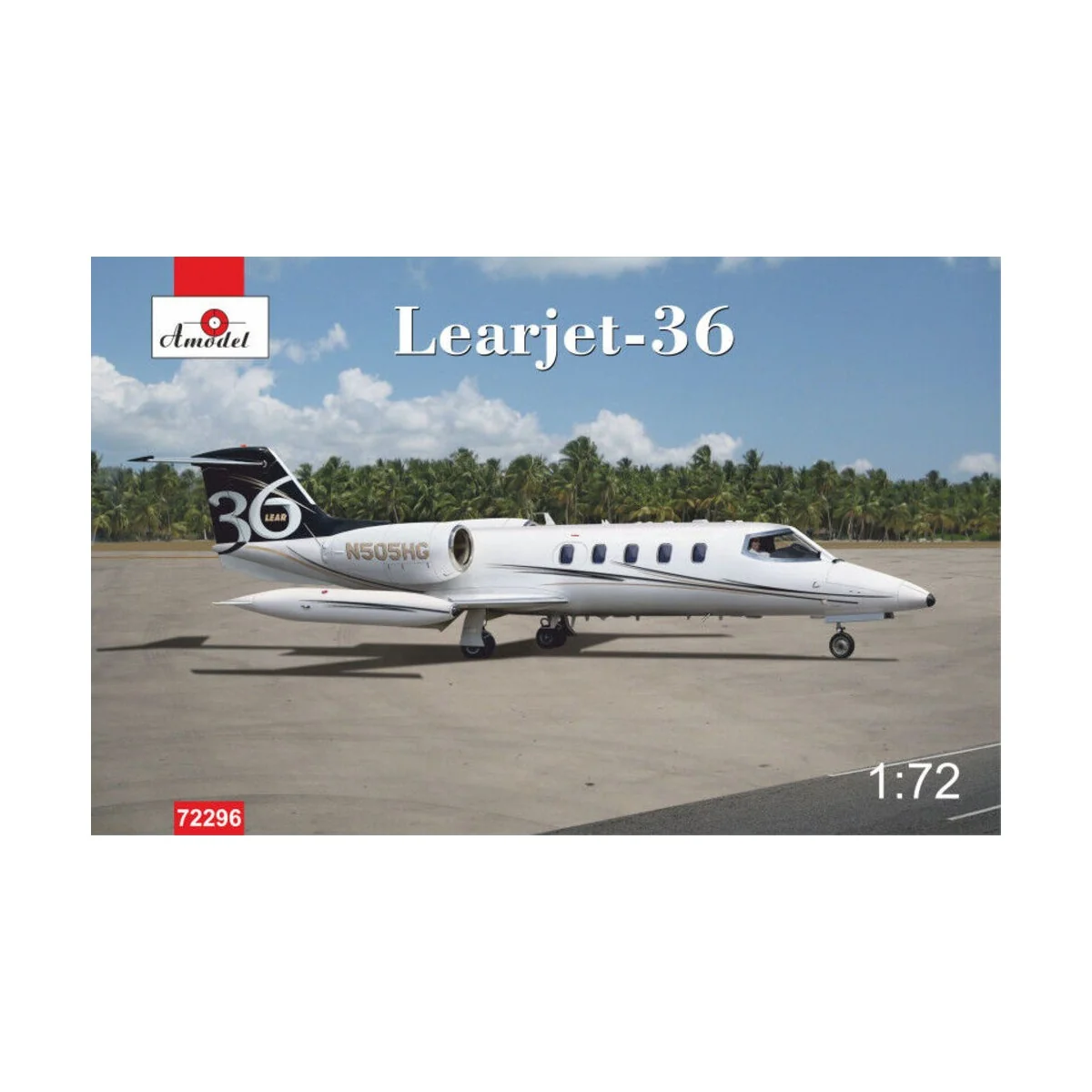 Learjet-36, 1/72 - Amodel AMO72296
