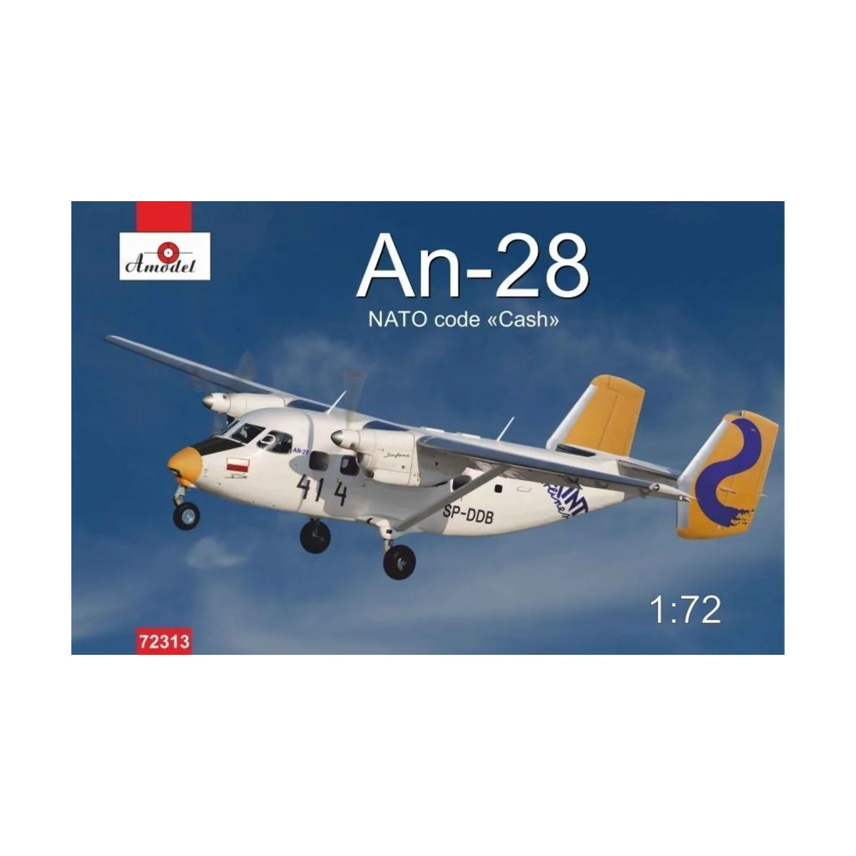Antonov An-28 Polish airlines, 1/72 - Amodel AMO72313 Antonov An-28 Polish airlines, 1/72 - Amodel AMO72313