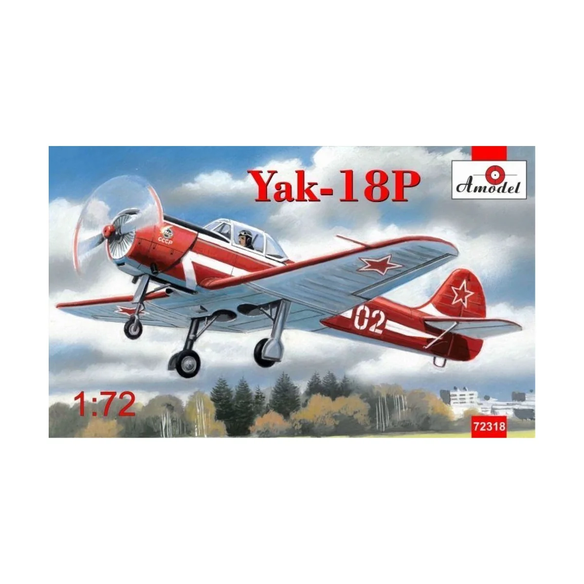 Yakovlev Yak-18P aerobatic aircraft - Amodel AMO72318