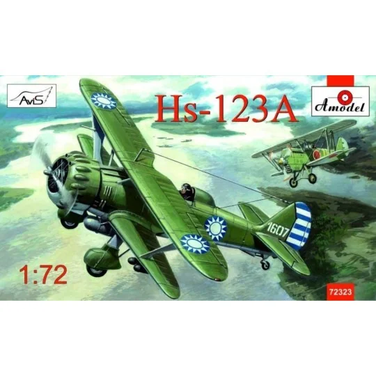 Henschel Hs-123A Chinese dive bomber, 1/72 - Amodel AMO72323