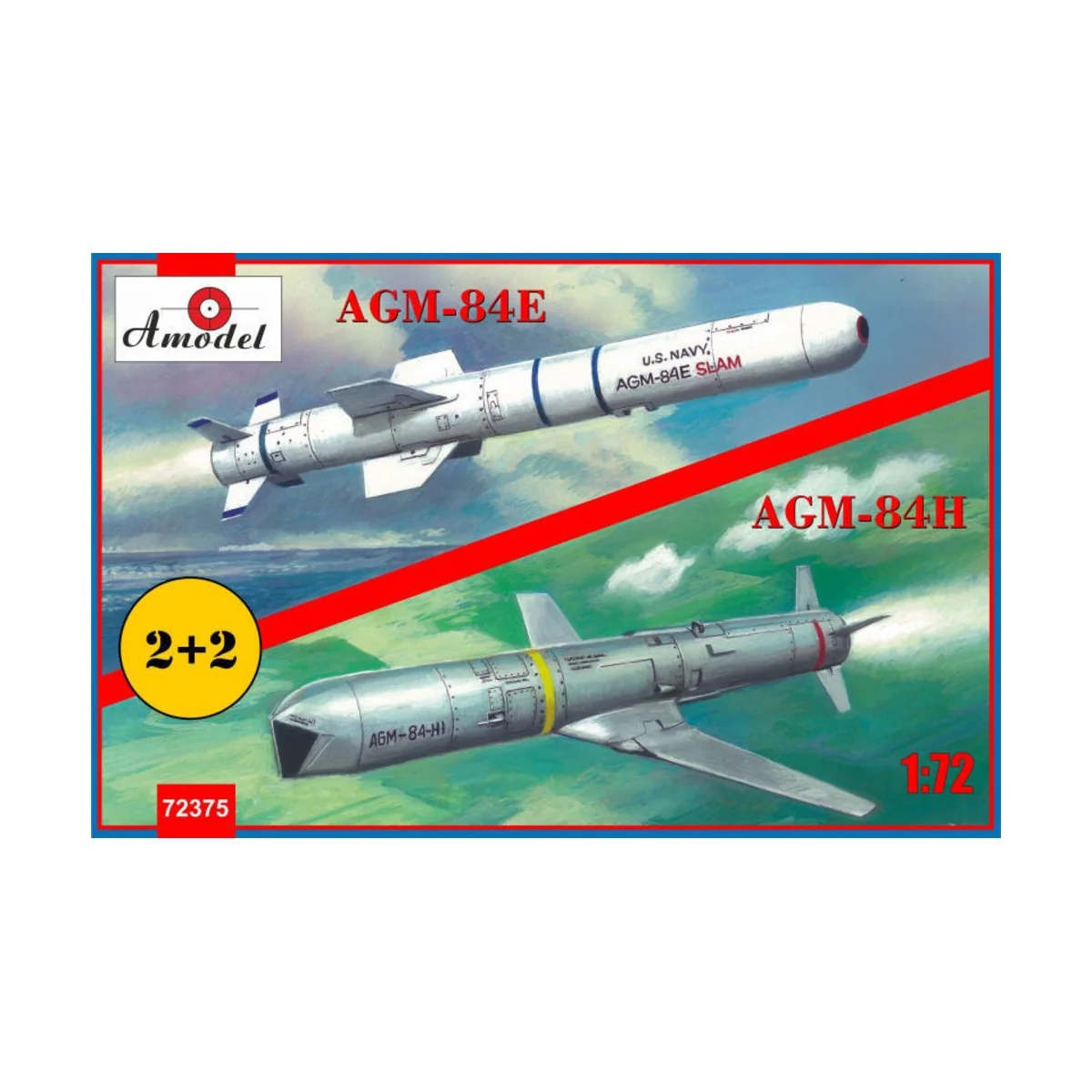 AGM-84E and AGM-84H on trolleys - Amodel AMO72375