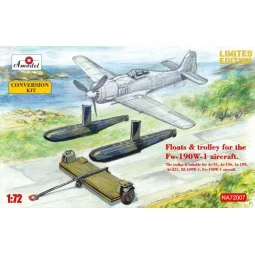 Floats & trolley for Fw-190W-1 fighter - Amodel AMO-NA72007