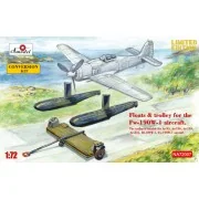 Floats & trolley for Fw-190W-1 fighter - Amodel AMO-NA72007