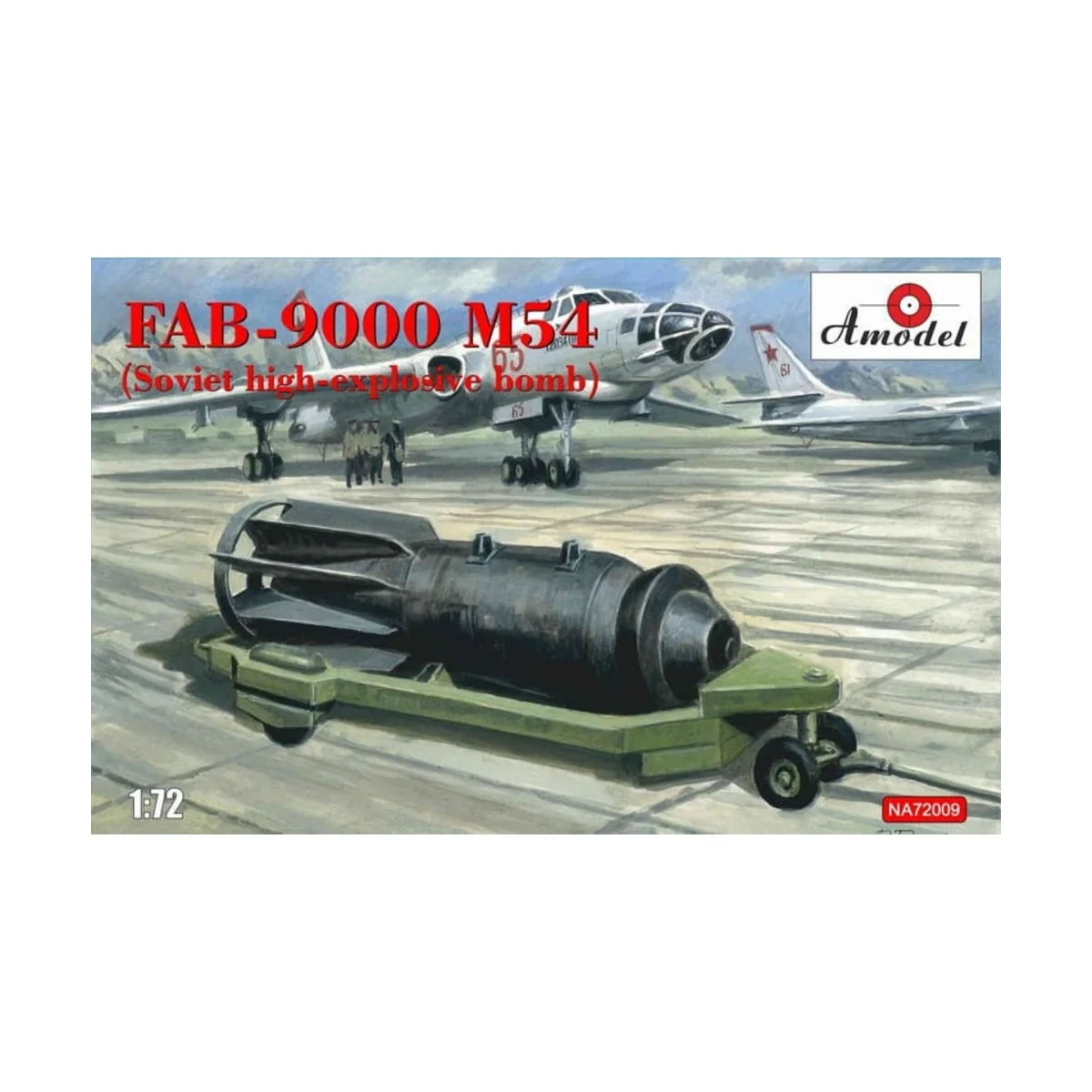 FAB-9000 M54 (Soviet high-explosive bomb), 1/72 - Amodel AMO-NA72009 FAB-9000 M54 (Soviet high-explosive bomb), 1/72 - Amodel AMO-NA72009
