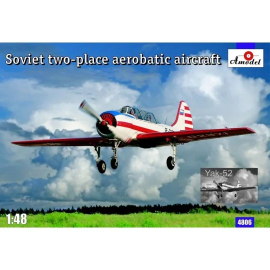 Yak-52 Soviet two-seat aerobatic airc. - Amodel AMO4806