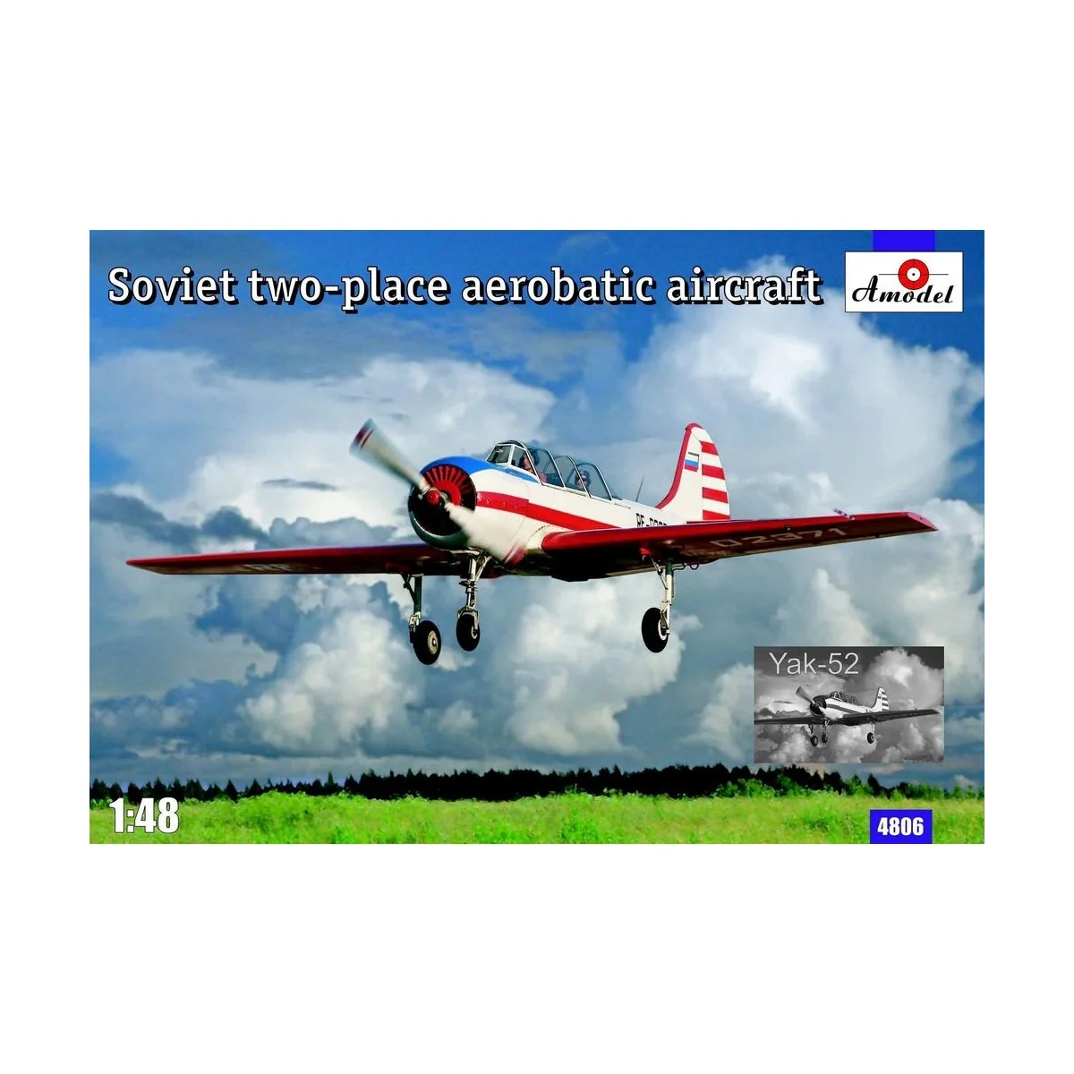 Yak-52 Soviet two-seat aerobatic airc. - Amodel AMO4806