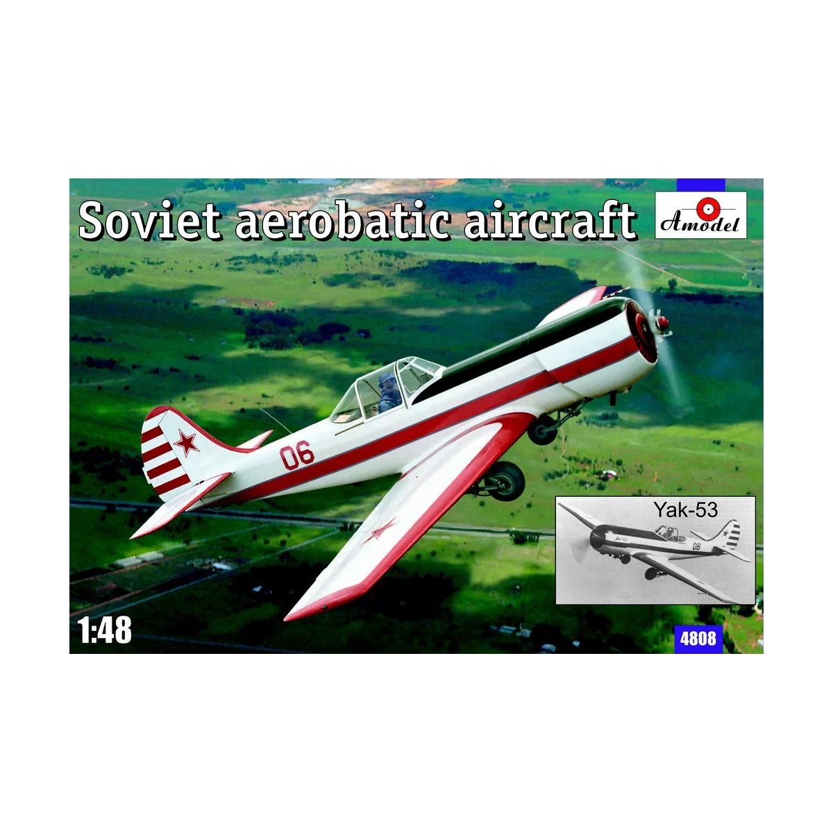 Yak-53 Soviet aerobatic aircraft - Amodel AMO4808