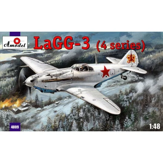 LaGG-3 (4 series) Soviet fighter, 1/48 - Amodel AMO4809