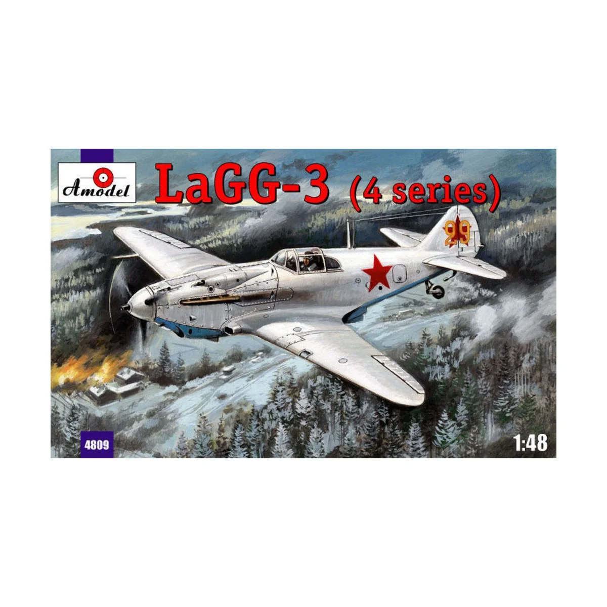 LaGG-3 (4 series) Soviet fighter - Amodel AMO4809