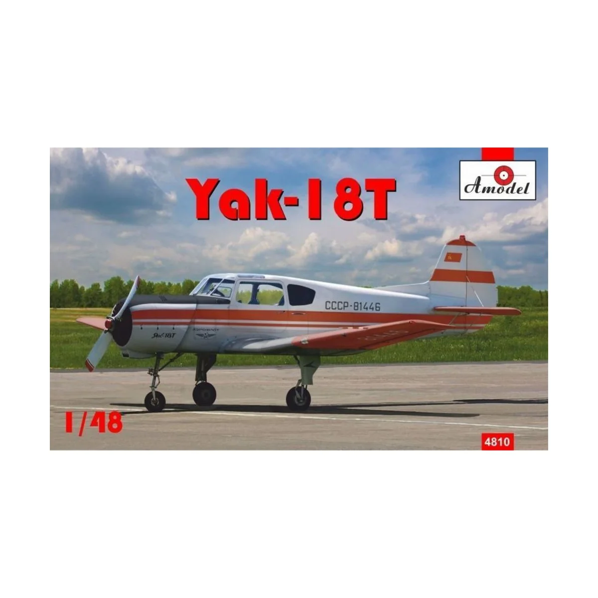 Yakovlev Yak-18T Red Aeroflot, 1/48 - Amodel AMO4810