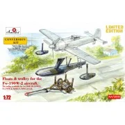 Floats & trolley for Fw-190W-2 fighter, 1/72 - Amodel AMO-NA72008