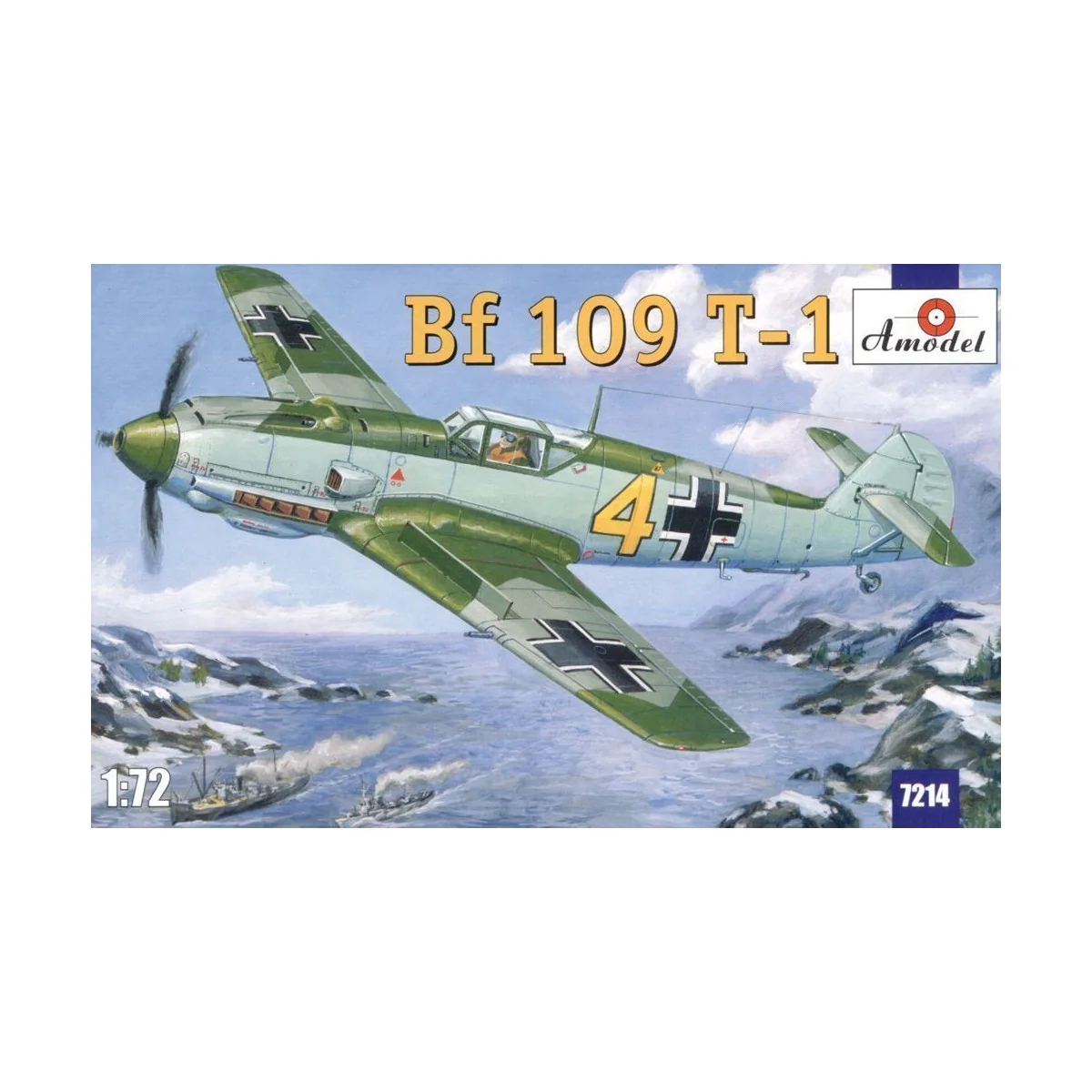 Messerschmitt Bf 109 T-1, 1/72 - Amodel AMO7214 Messerschmitt Bf 109 T-1, 1/72 - Amodel AMO7214