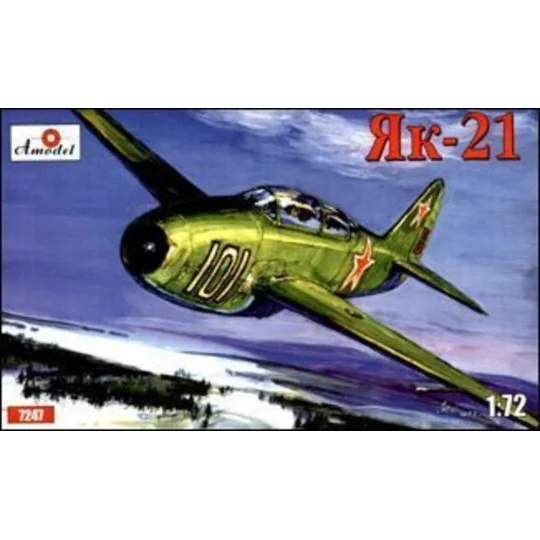 Yakovlev Yak-21 Soviet jet fighter, 1/72 - Amodel AMO7247