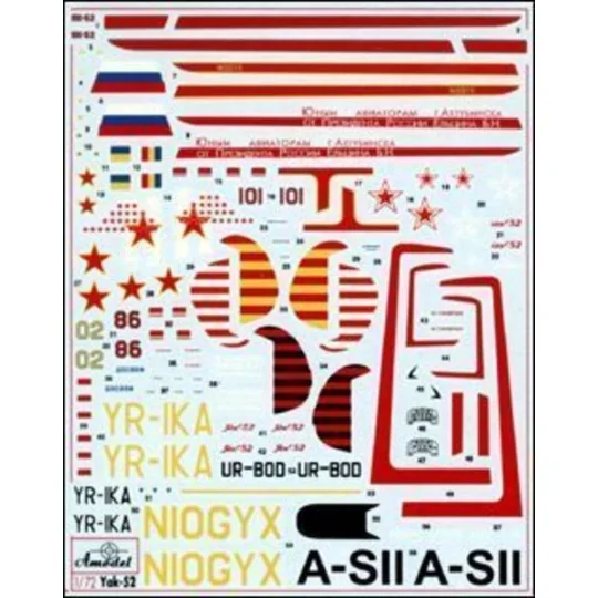 Yakovlev Yak-52 Soviet two-seat sporting, 1/72 - Amodel AMO7270