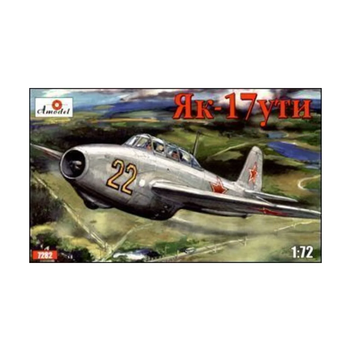 Yakovlev Yak-17UTI Soviet jet fighter, 1/72 - Amodel AMO7282