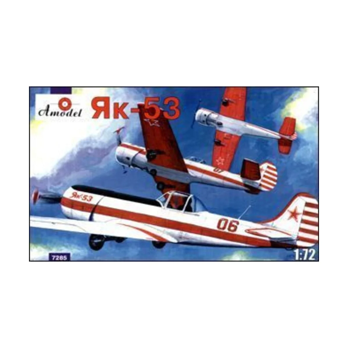 Yakovlev Yak-53 single-seat sporting ai., 1/72 - Amodel AMO7285