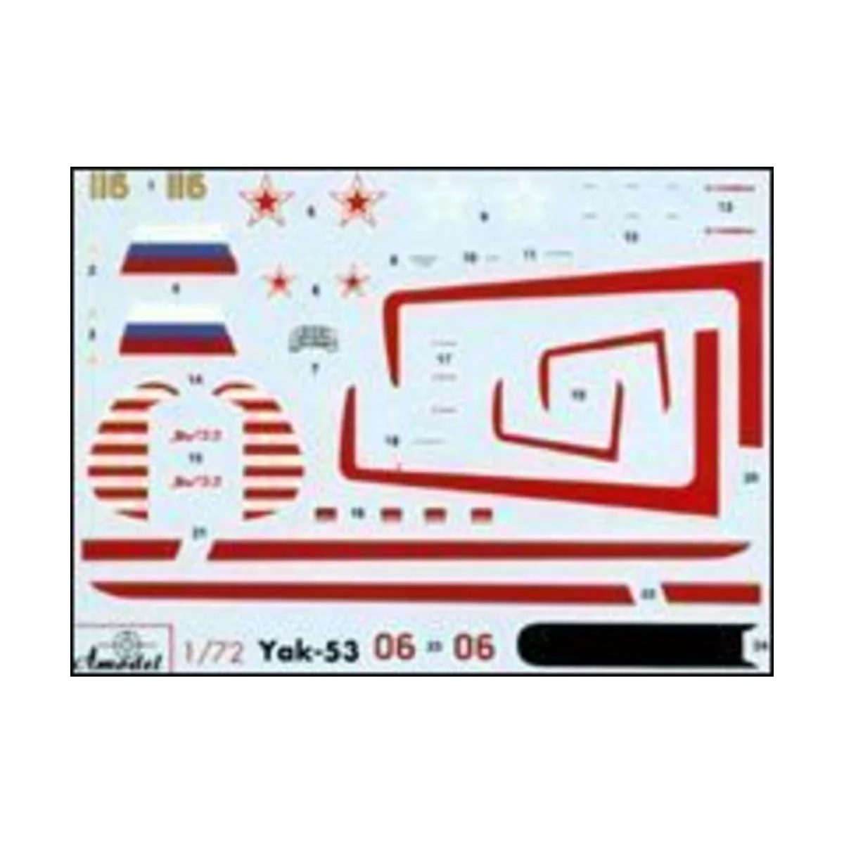 Yakovlev Yak-53 single-seat sporting ai., 1/72 - Amodel AMO7285