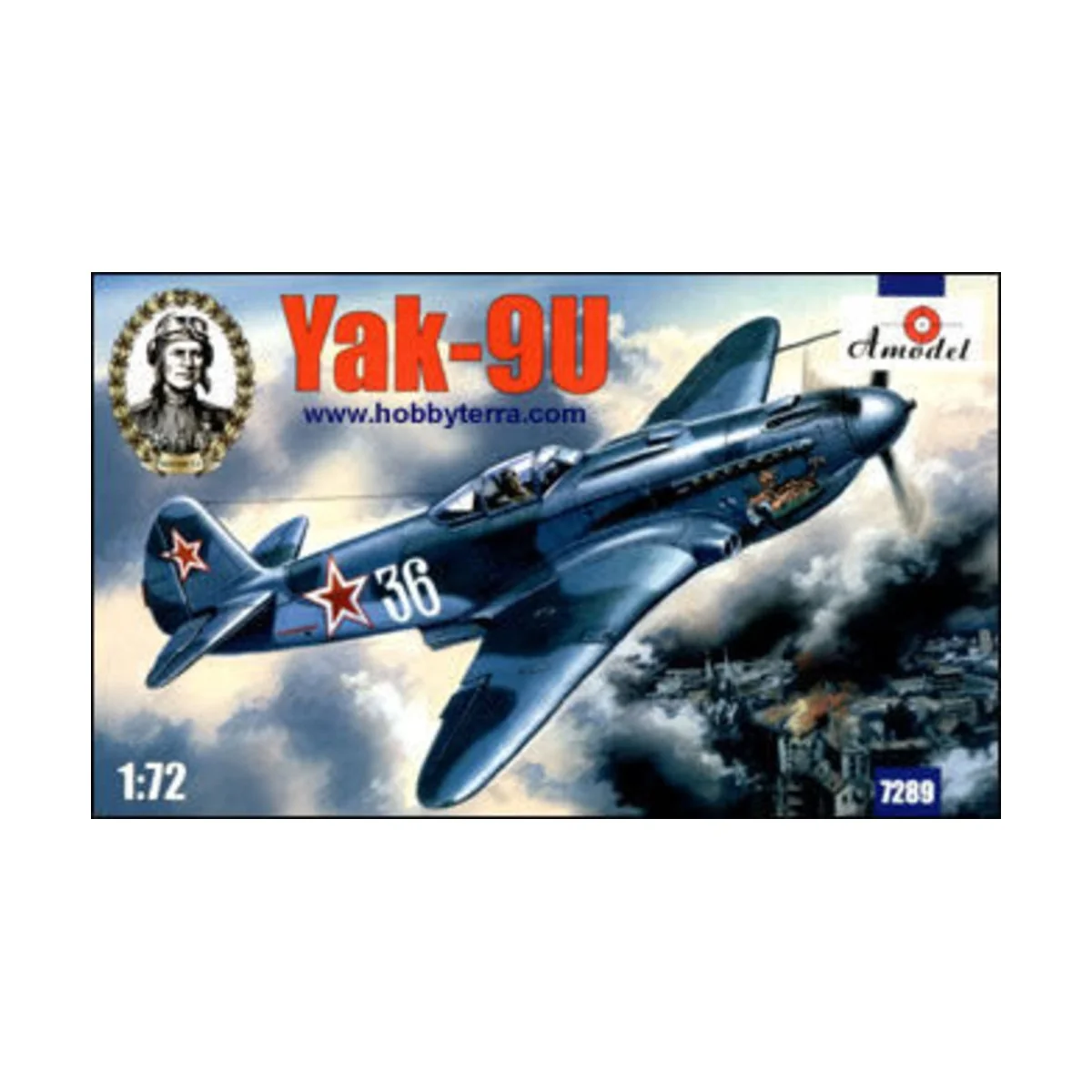Yakovlev Yak-9U Soviet fighter, 1/72 - Amodel AMO7289
