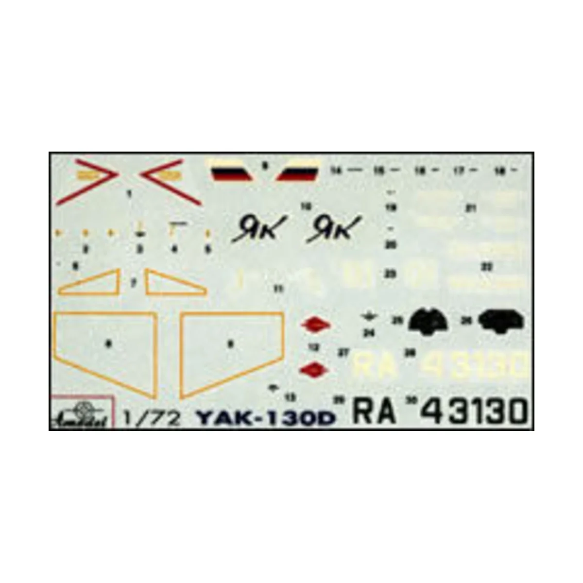 Yakovlev Yak-130D Russian modern trai.a., 1/72 - Amodel AMO7293 Yakovlev Yak-130D Russian modern trai.a., 1/72 - Amodel AMO7293